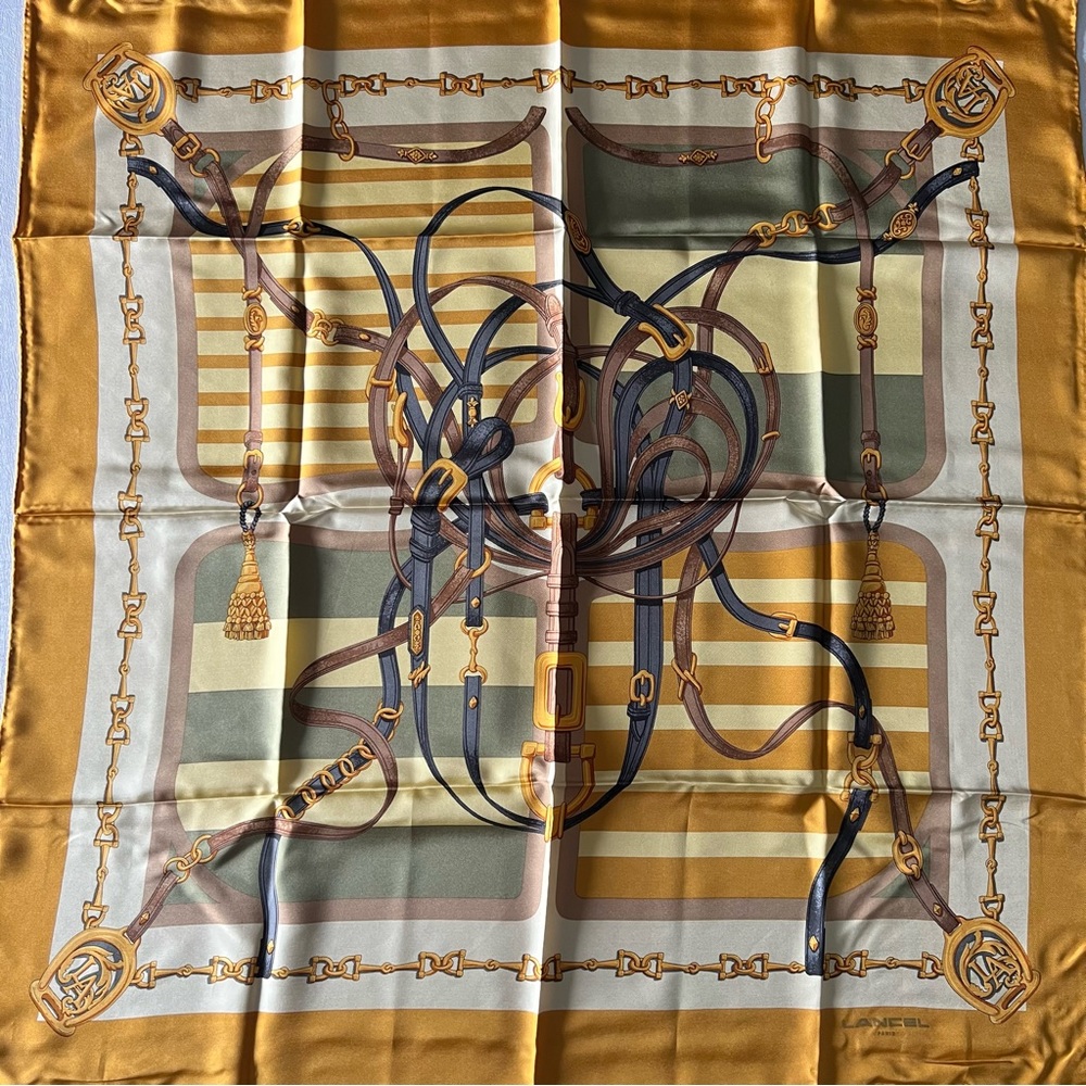 Lancel Silk Scarf 33x34”